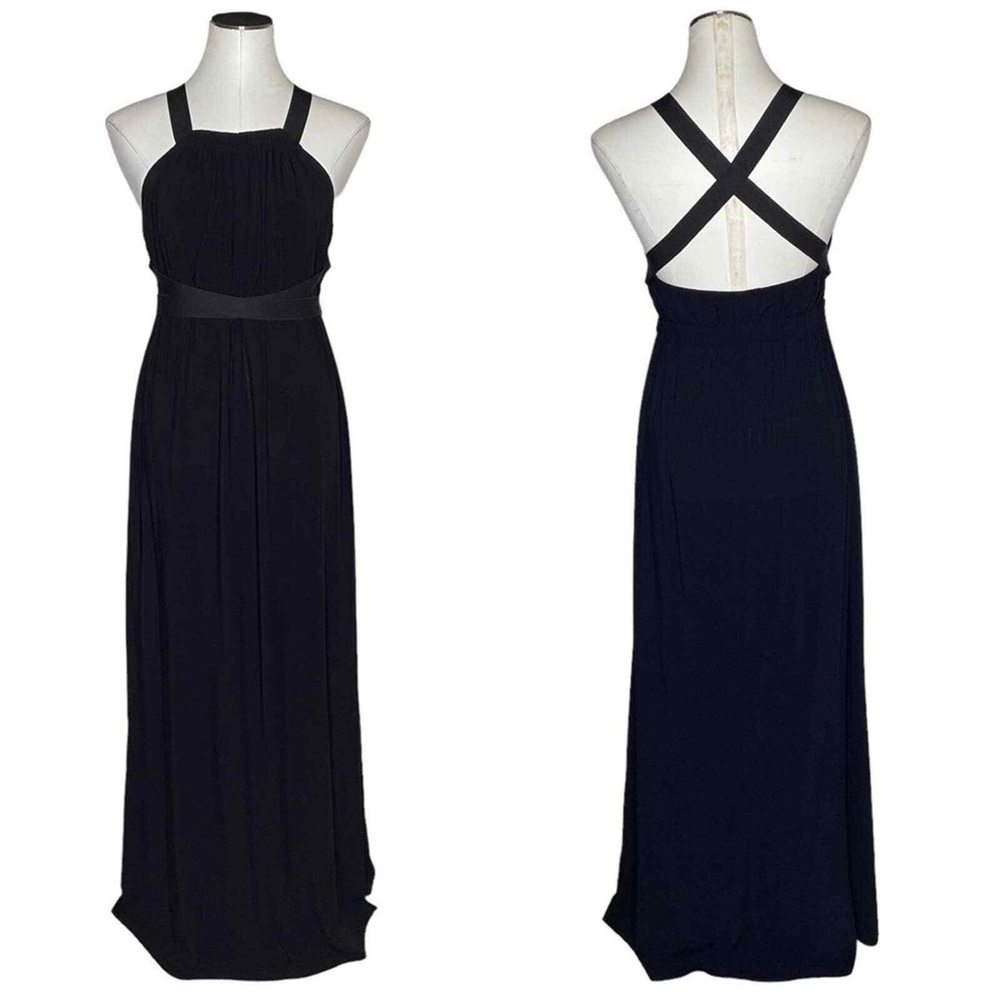 Theory Black Backless Maxi Dress